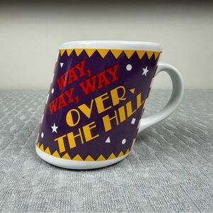 Vintage Papel Way, Way, Way Over The Hill Purple Ceramic Mug